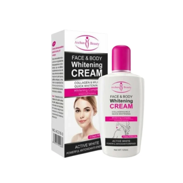 B FACE & BODY WHITENING CREAM 120ML