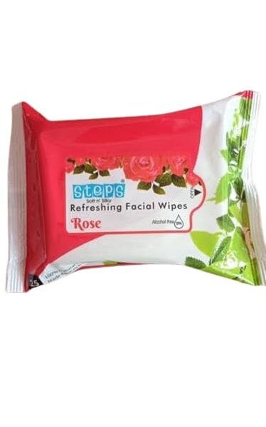 BBROSE REFRESHING FACIAL WIPES 25PCS