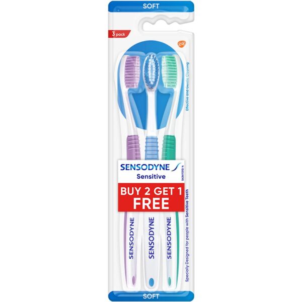 SENSODYNE T.BRUSH 3PCS