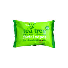 TEA TREE FACE WIPES 25PCS